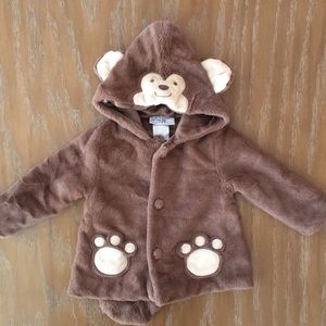 Plush Baby Monkey Coat / Jacket 3-6 month
